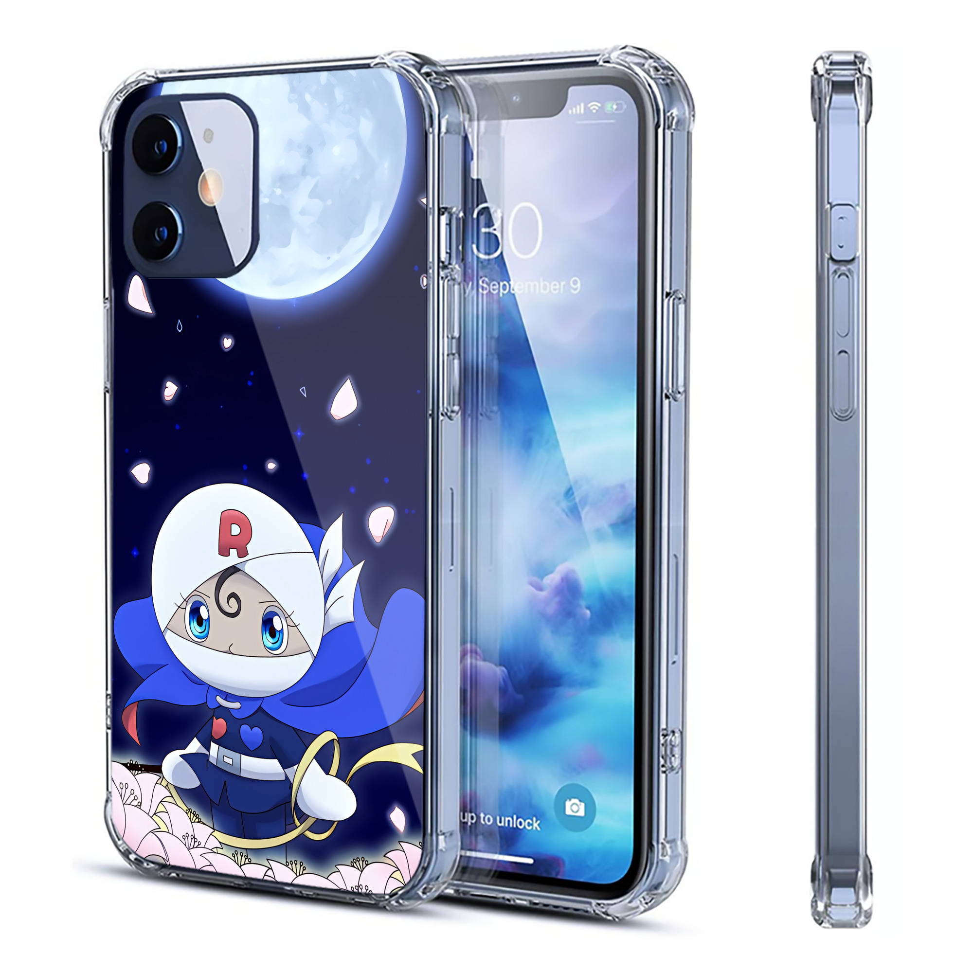 （画像用） アンパンマン Anpanman 【iPhone 12シリーズ対応】透明スマホケース（クリアソフトケース）